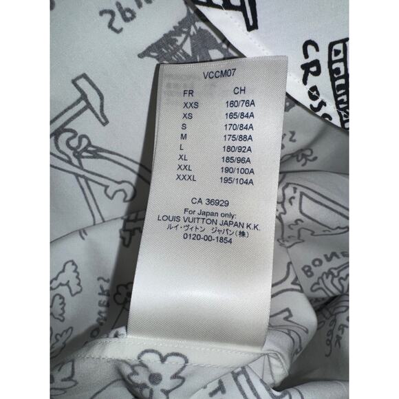 Louis Vuitton Placed Graphic Regular Long Sleeve Monogram Button Up Down Shirt M - Picture 13 of 15